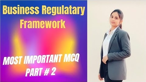 Business Regulatory Framework| most important MCQ| DDU Gorakhpur University | @StudywithRadha