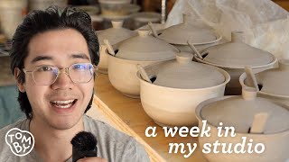 A week in the studio with me: making holiday gifts and relaxing pottery