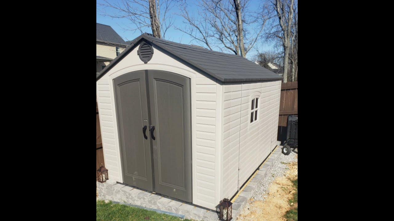 How to anchor a Lifetime shed. YouTube