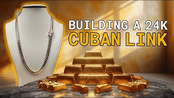 Making a 24k Gold Cuban Link Chain by Hand | Why is this chain so expensive? - ASMR Experience!