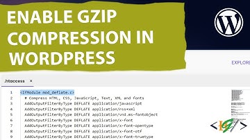 How to Enable Gzip Compression through Htaccess in WordPress