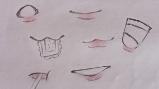 How to make anime mouth tutorial #drawing #animeart