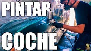 COMO PINTAR un COCHE en CASA - Pintura destrozada