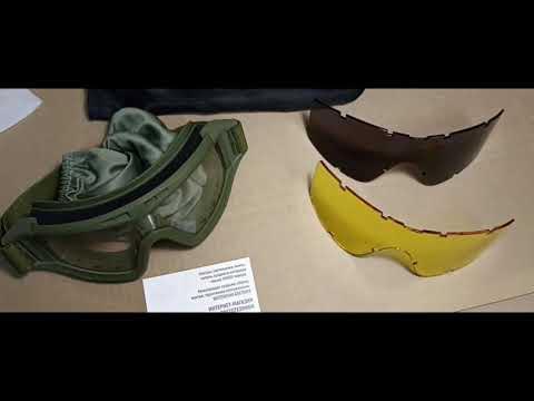 Тактические очки, от DECOROMIR для защиты от осколков - YouTube