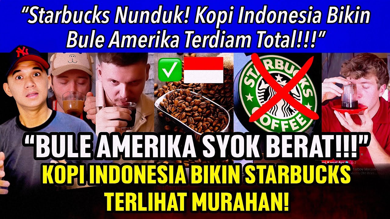 🇮🇩 Bule Amerika Kaget! Kopi Indonesia Ternyata Jauh Lebih Hebat dari Starbucks! #kopi