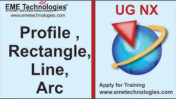 Profile , Rectangle, Line, Arc in UG NX