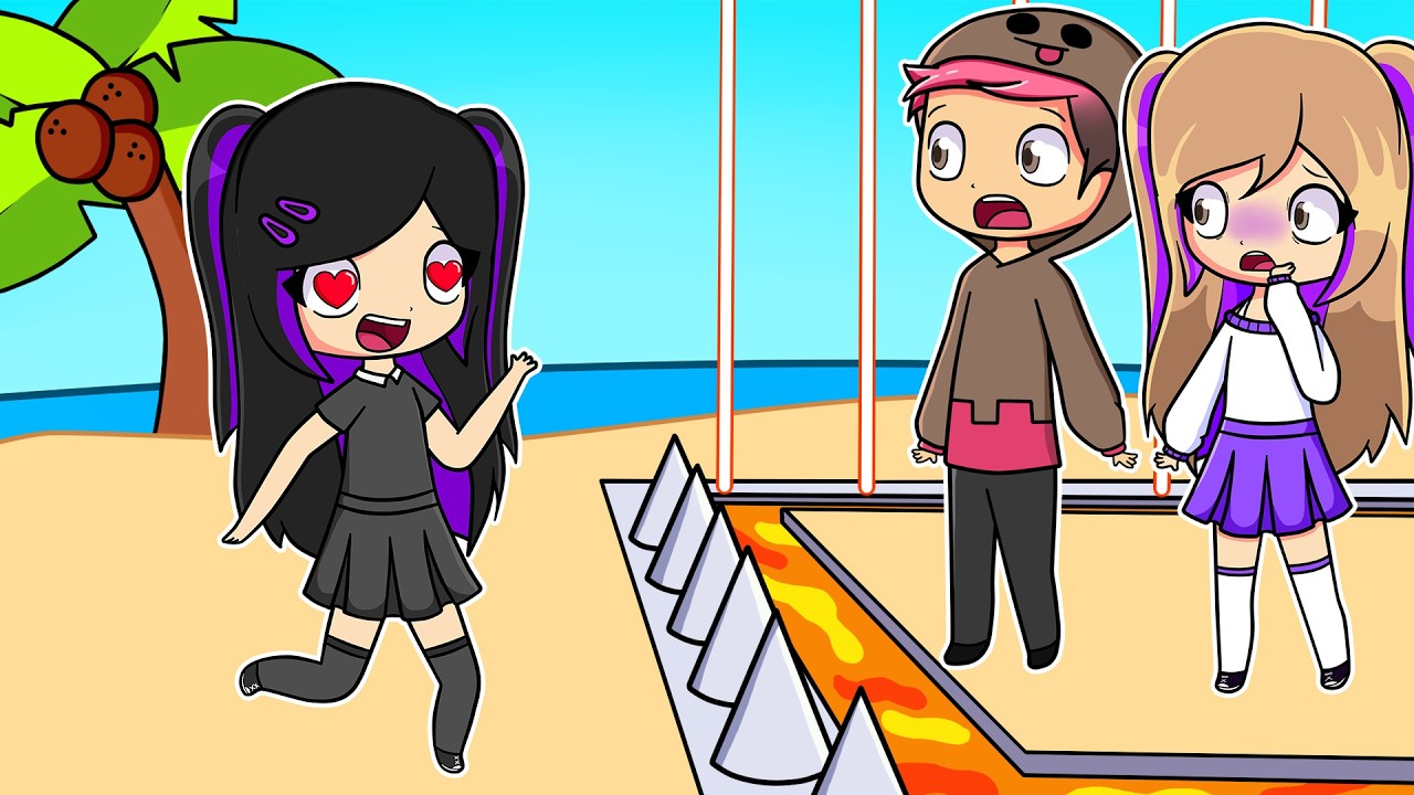 MALDICIÓN de AMOR CONTRA ISLA DESIERTA en BROOKHAVEN Roblox