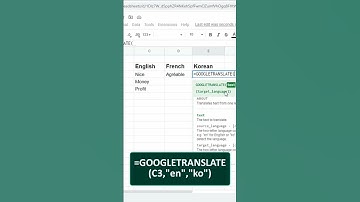 Translate Words Using Google Translate in Google Sheets
