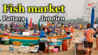 Seafood market at Fisherman's Wharf in Jomtien. Pattaya | Street food in Thailand. Thai taste