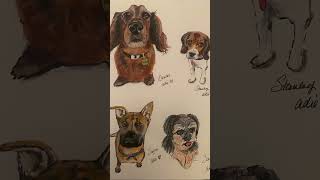 Good Morning from the Saturday Dogs. ❤️ #ilovedogs #art #dog