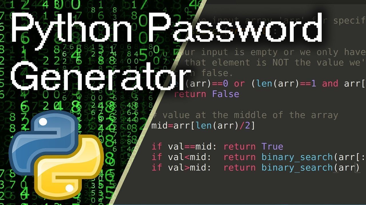 random password generator python - YouTube