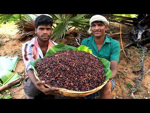 Tamarind seeds frying, soaking and eating in my village | village food taste