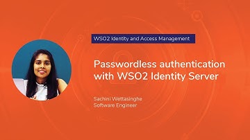 Passwordless authentication with WSO2 Identity Server