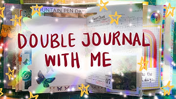Double Journal With Me - Journaling in my Daily Creative Junk Journal