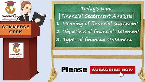 Financial Statement Analysis || Financial Statement || BHU B.Com Entrance Exam 2020 || Class 12