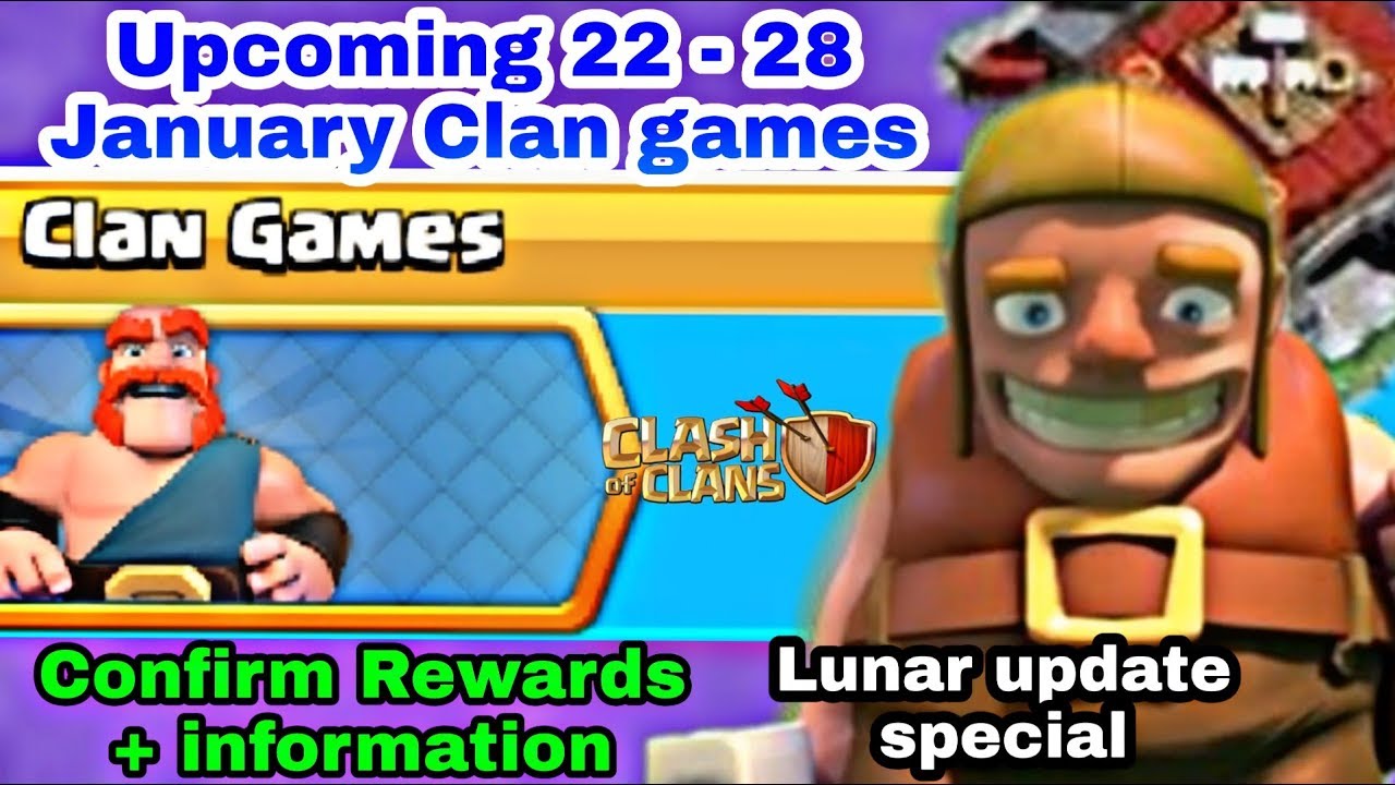 Coc Upcoming 22 - 28 January Clan Games 2020 Full Confirm Rewards-Coc January 2020 Clan Games-Coc