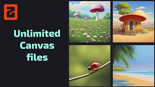 Work Organization with Unlimited Canvas Files