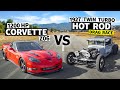 1,200hp Corvette vs. 600hp ’27 Dodge. Twin Turbo LS Done Two Very Different Ways! // This vs. That