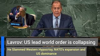 Lavrov’s UN Speech 2025: US World Order Collapsing | Russia Slams NATO, West