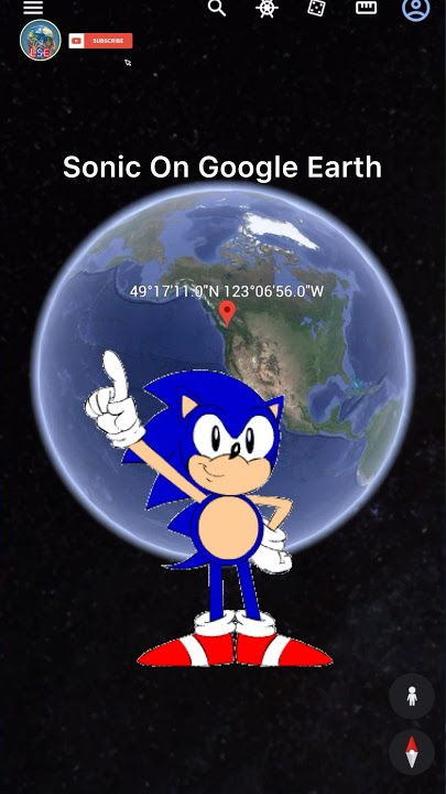 Sonic The Hedgehog On Google Earth 😱#shorts #sonic