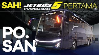 Pertama U0026 Satusatunya Di Indonesia  Jetbus5shd Single Glass Po San  Scania K450cb Euro5