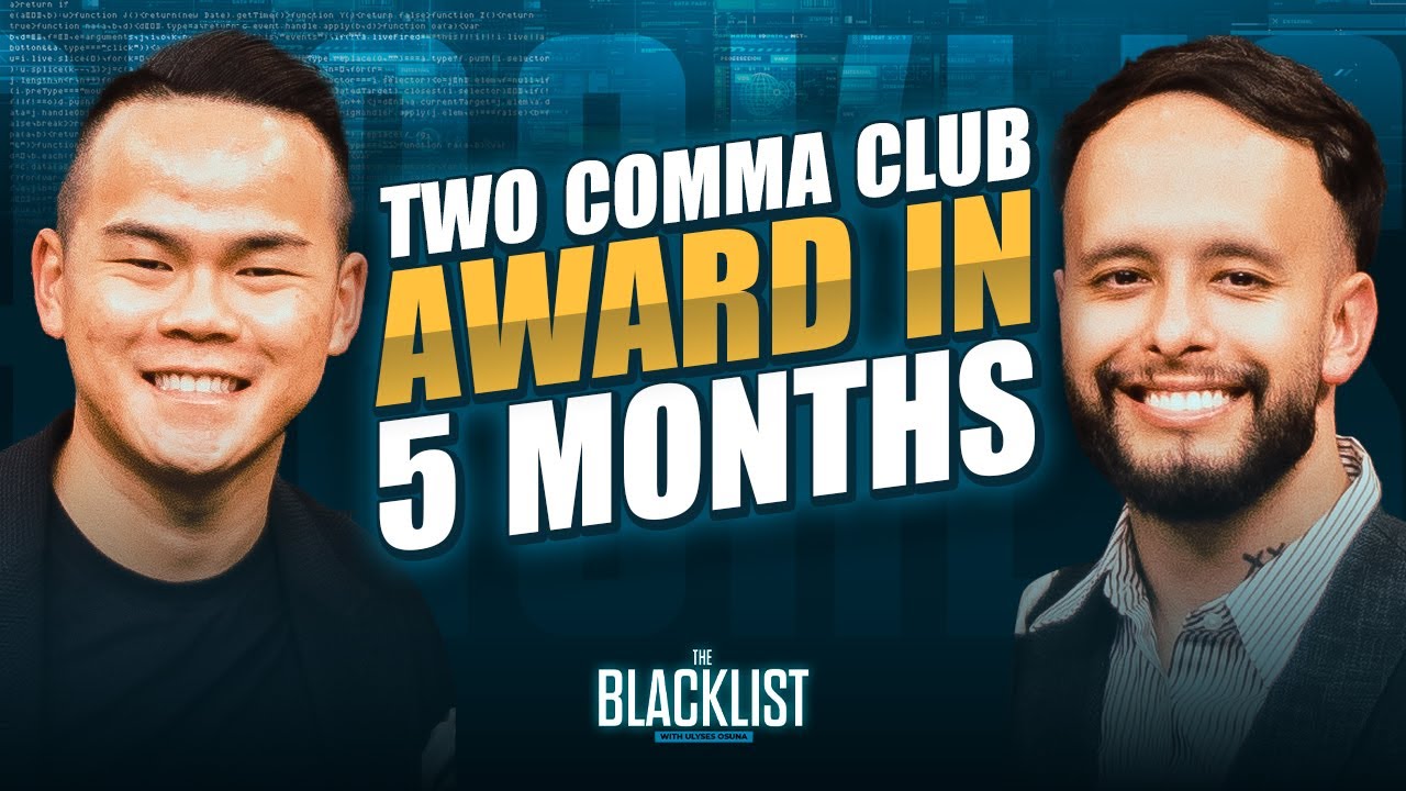 Joel Yi Quits his 9-5 & Wins a Two Comma Club Award While Doing 4 M&A Deals All in 5 Months