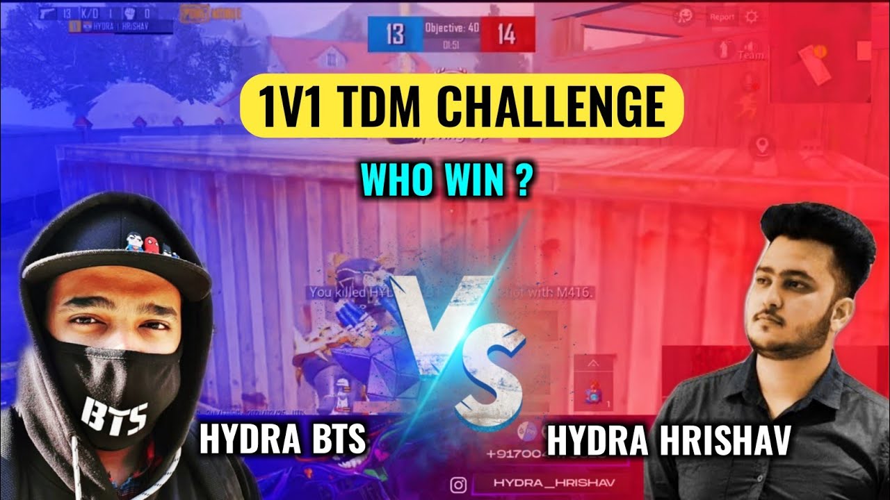 Hydra Hrishav vs Hydra BTS 1v1 TDM battle 🔥