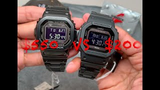 G-shock GMWB5000 $550 VS GWB5600 $200 .... BUDGET Bluetooth Watch Comparison