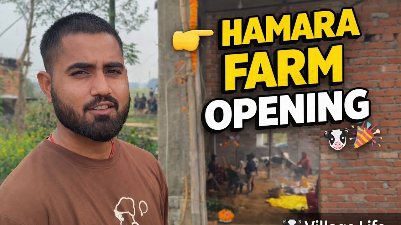 HAMARA FARM OPENING 🎉 | Village Life | New Beginning 🐄🌱