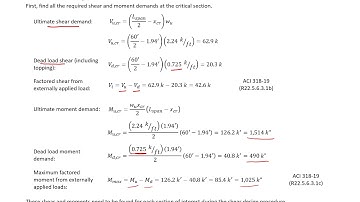 Prestressed Concrete Design - 10 - Example 1 - Design for Shear using ACI 318-19