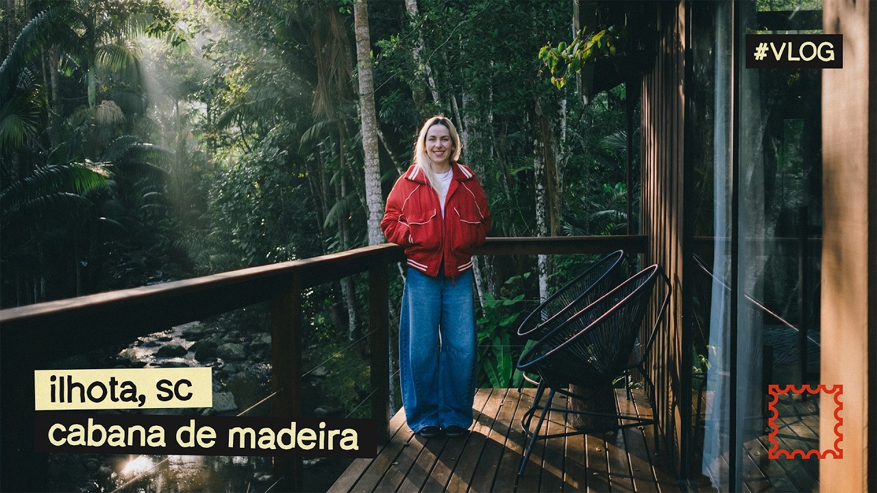 dias tranquilos em uma cabana de madeira no interior | airbnb cabana fluir | ilhota/sc