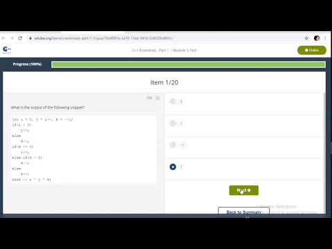 #cisco CPA-c++ essential part-1:: modules 2 test answer