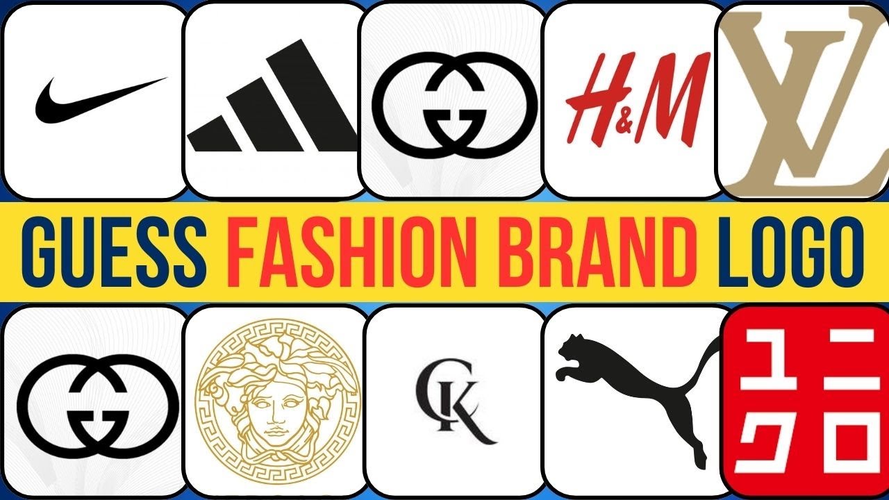 GUESS THE LOGO IN 3 SECONDS | 50 FAMOUS CLOTHING BRAND LOGOS | FASHION ...