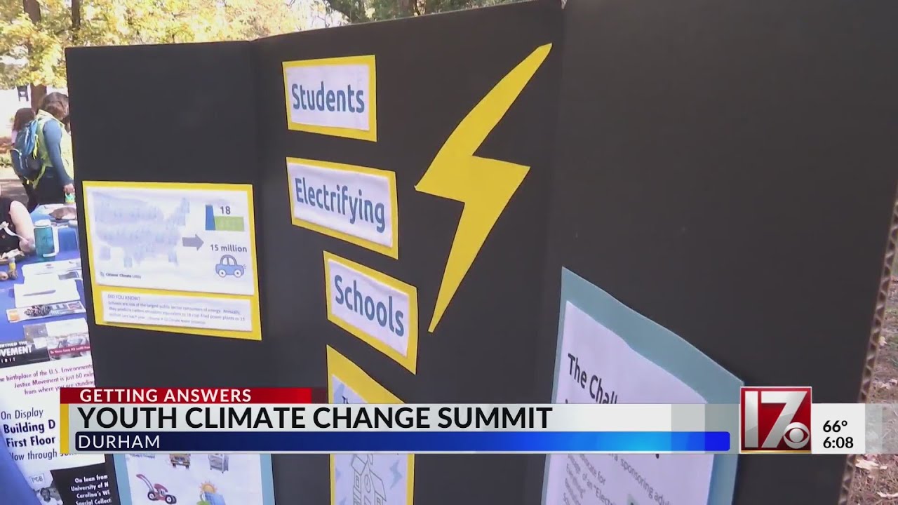 Youth Climate Change Summit in Durham - YouTube