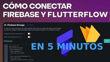 Conectar Firebase a FlutterFlow en 5 MINUTOS!!