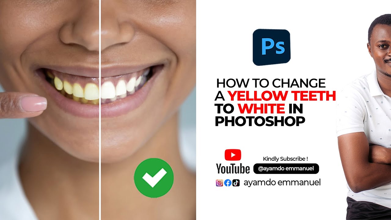 HOW TO MAKE YELLOW TEETH WHITE TUTORIAL YouTube