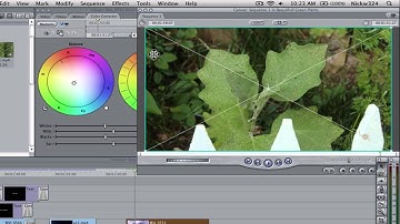 How to Color Correct Video In Final Cut Express.