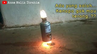 MEMBUAT LAMPU PETROMAK DARI KALENG (Percobaan 1)