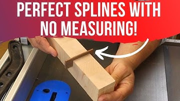 How To Cut Splines The Exact Same Width As Your Table Saw Blade.