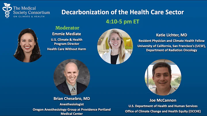 Decarbonization of the Health Sector