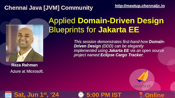 Applied Domain-Driven Design Blueprints for Jakarta EE | Reza Rahman | Chennai Java JVM Community