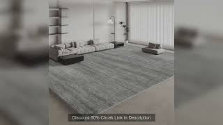Italian Minimalist Carpets for Living Room Light Luxury Bedroom Decor Plush Carpet Fluffy Soft Grey