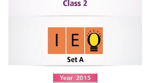 IEO Class 2  l Question Paper 2015 . Set A (Question 21 -35) Part 2
