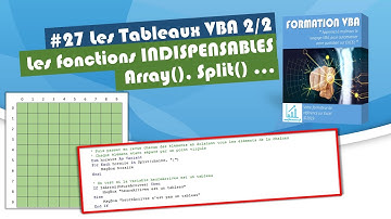 Les fonctions indispensables pour les tableaux de VBA [#27 FORMATION EXCEL VBA COMPLETE]