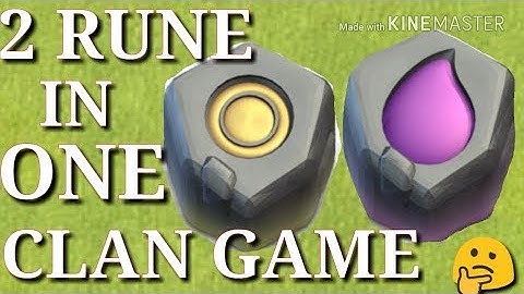 RUNE OF ELIXIR AND RUNE OF GOLD IN ONE CLAN GAME