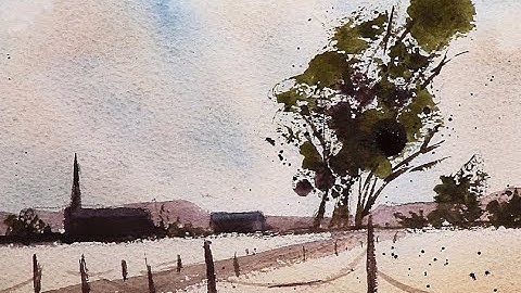 EXTREME BEGINNERS   Watercolor Landscape Painting Using the Glazing Technique with Chris Petri