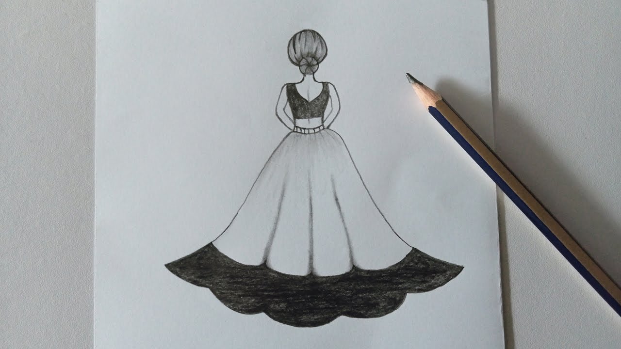 How To Draw A Girl In Back Side Girl Drawing Step By Step Pencil Maxresdefault