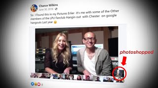 Cyraxx - Photoshops Himself with Chester Bennington / Cries Victim When Called Out for It
