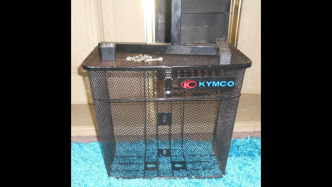 Kymco Mobility Scooter Lockable Rear Basket With Lid & Bracket Huge