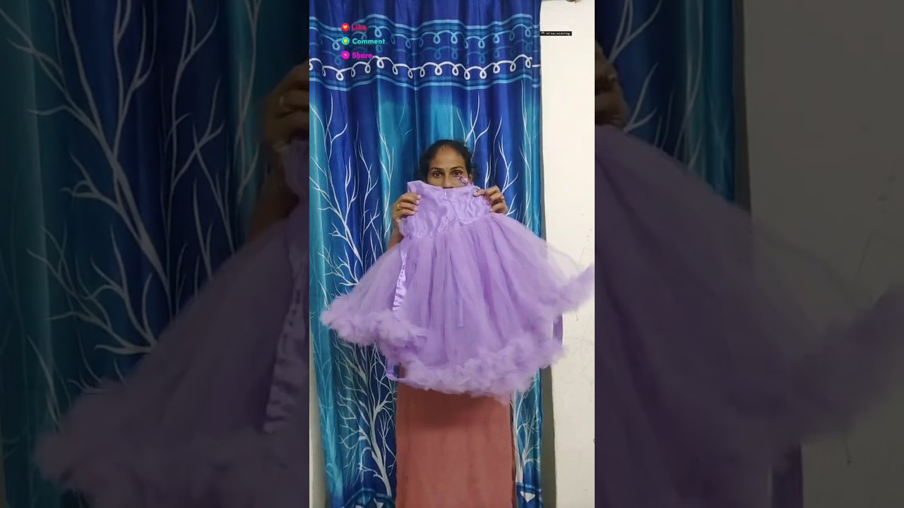 Birthday frock from meesho fabric in just 400/- 